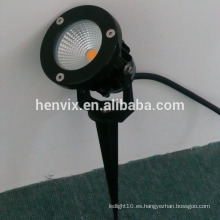 COB 7w led bolardos de jardín